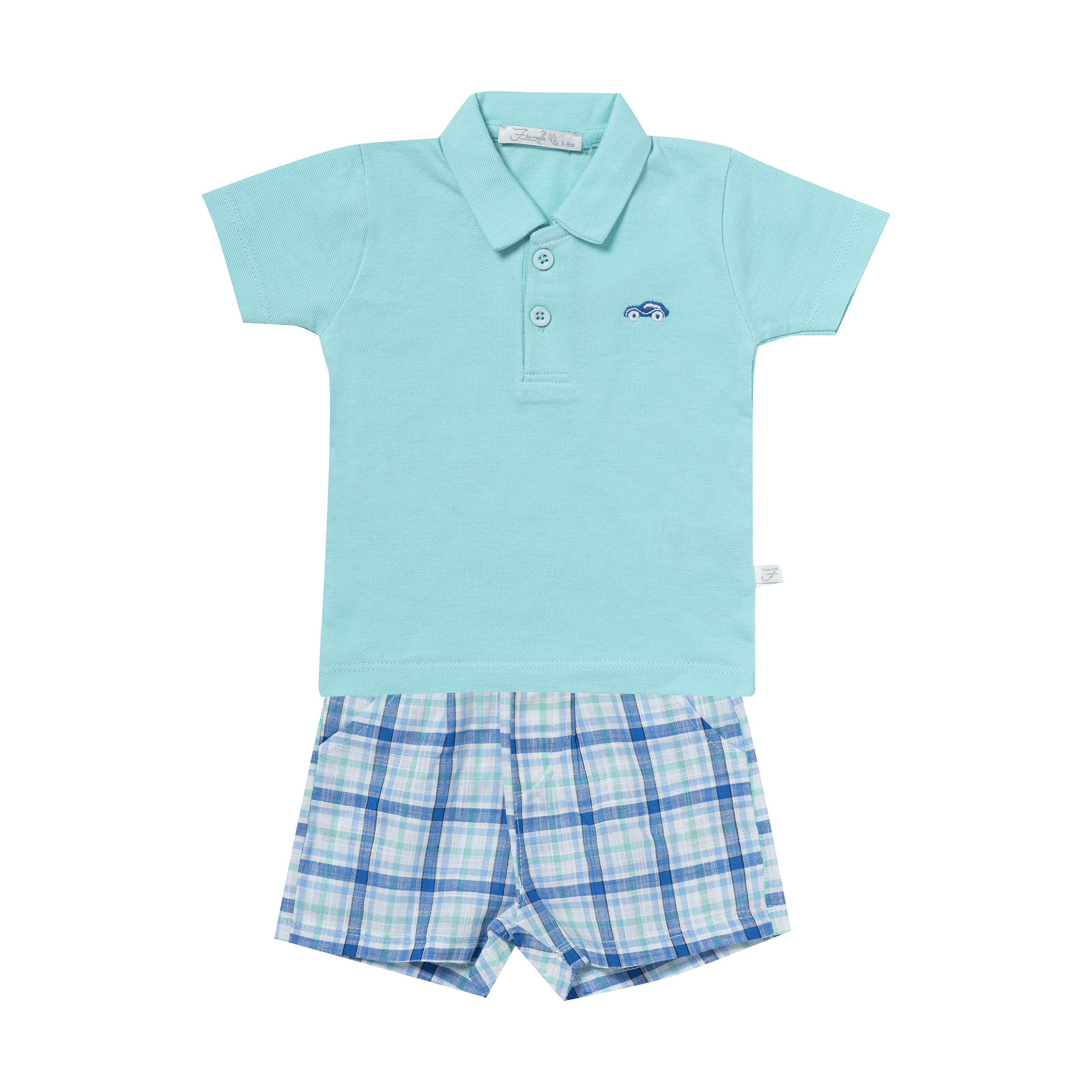 ست پولوشرت و شلوارک نوزادی پسرانه فیورلا کد 2002