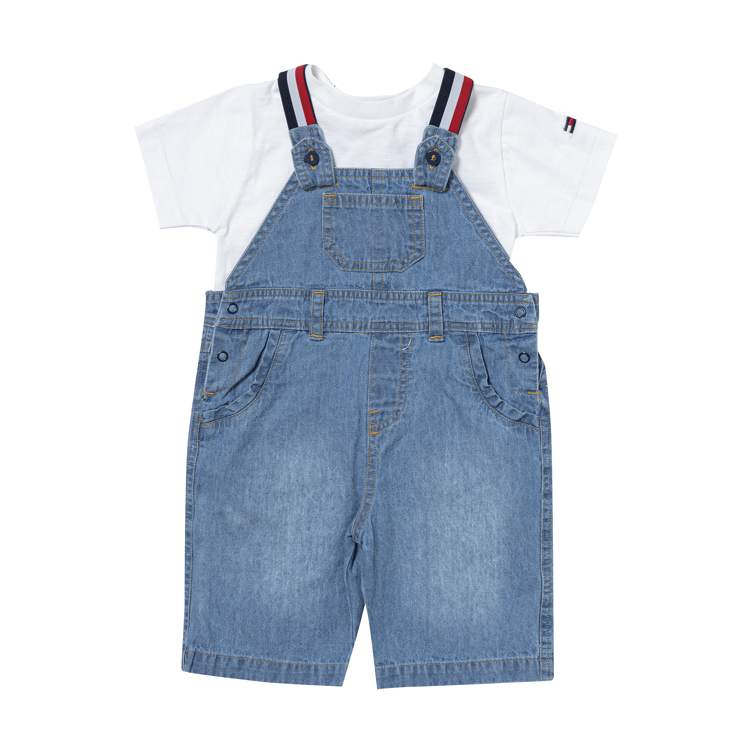 ست تی شرت و سرهمی نوزادی پسرانه کد 2050