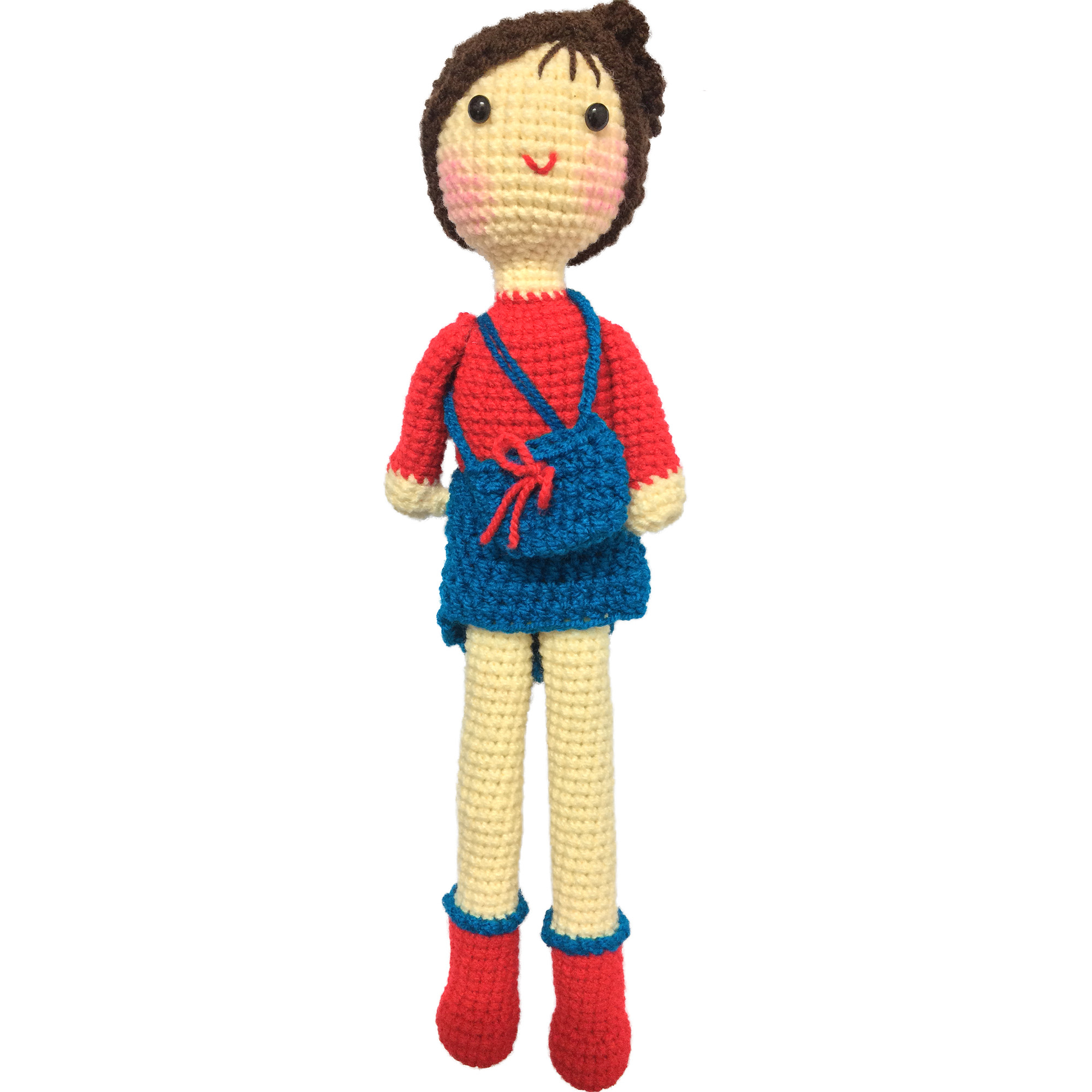 عروسک بافتنی مدل دختر کد 19