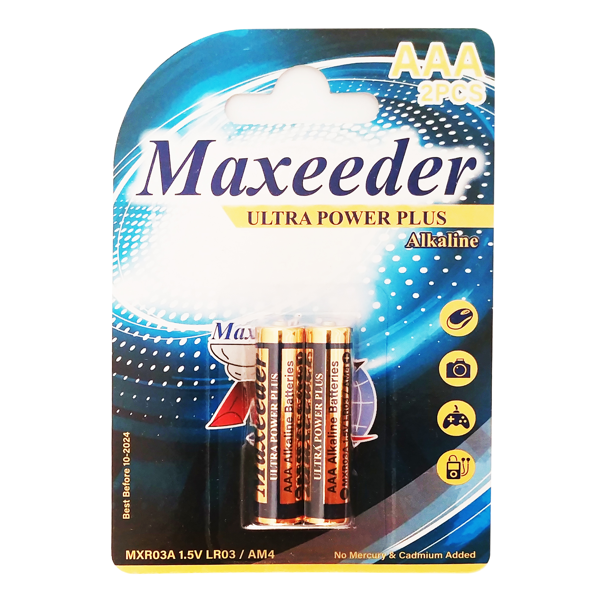 باتری نیم قلمی مکسیدر مدل MXR3A بسته 2 عددی