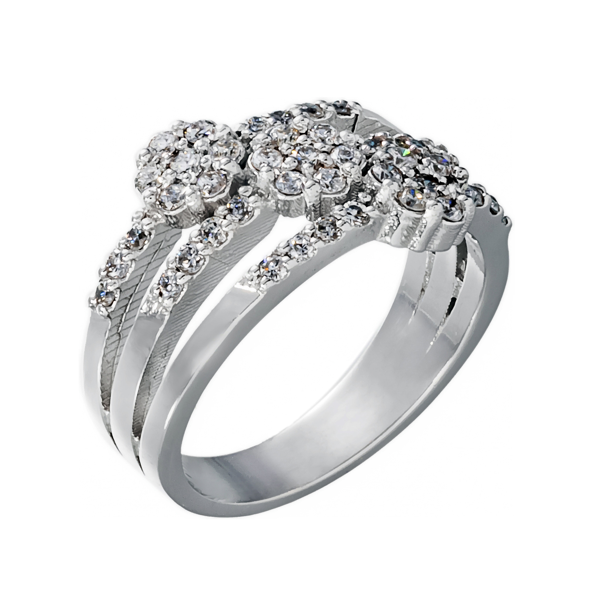 انگشتر طلا 18 عیار زنانه جواهری سون مدل 2425