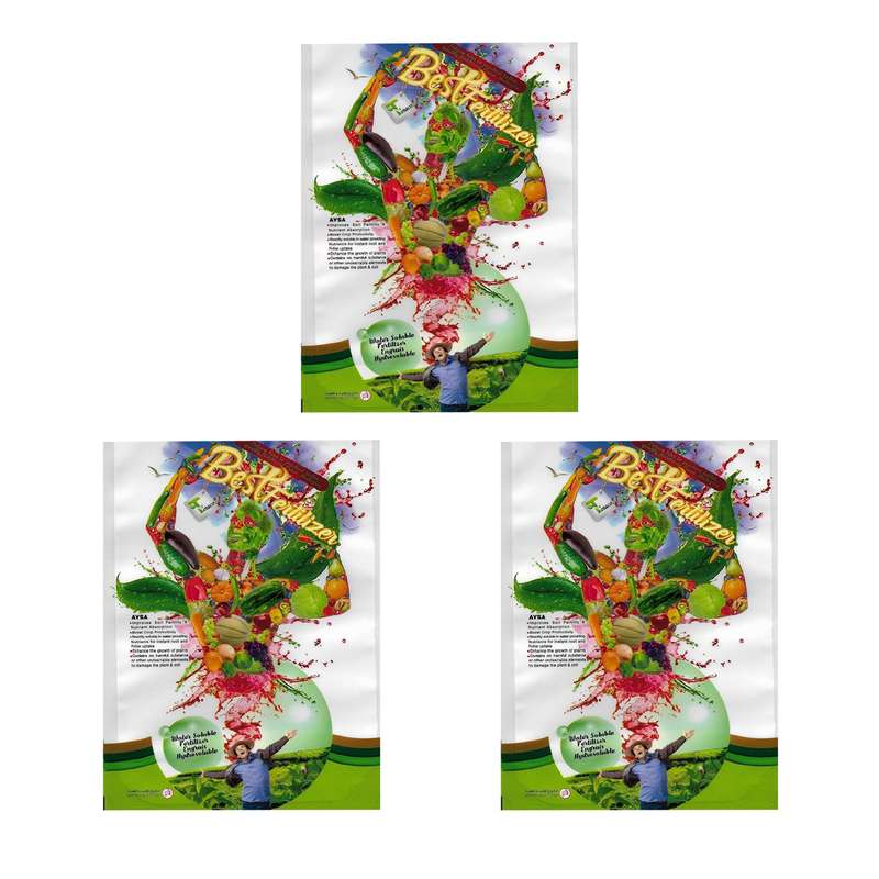 کود تتاکو مدل AYSA NPK 20-20-20+TE وزن 1 کیلوگرم بسته 3 عددی