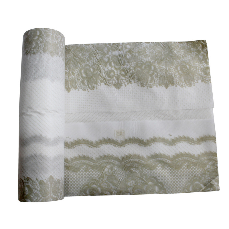 سفره یکبار مصرف کوالا مدل cotton کد va2000_004 رول 10 متری