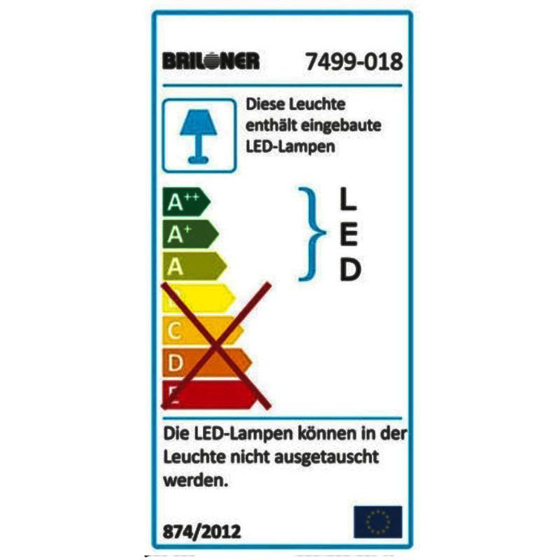 چراغ مطالعه بریلونر مدل Leos کد 7499-018