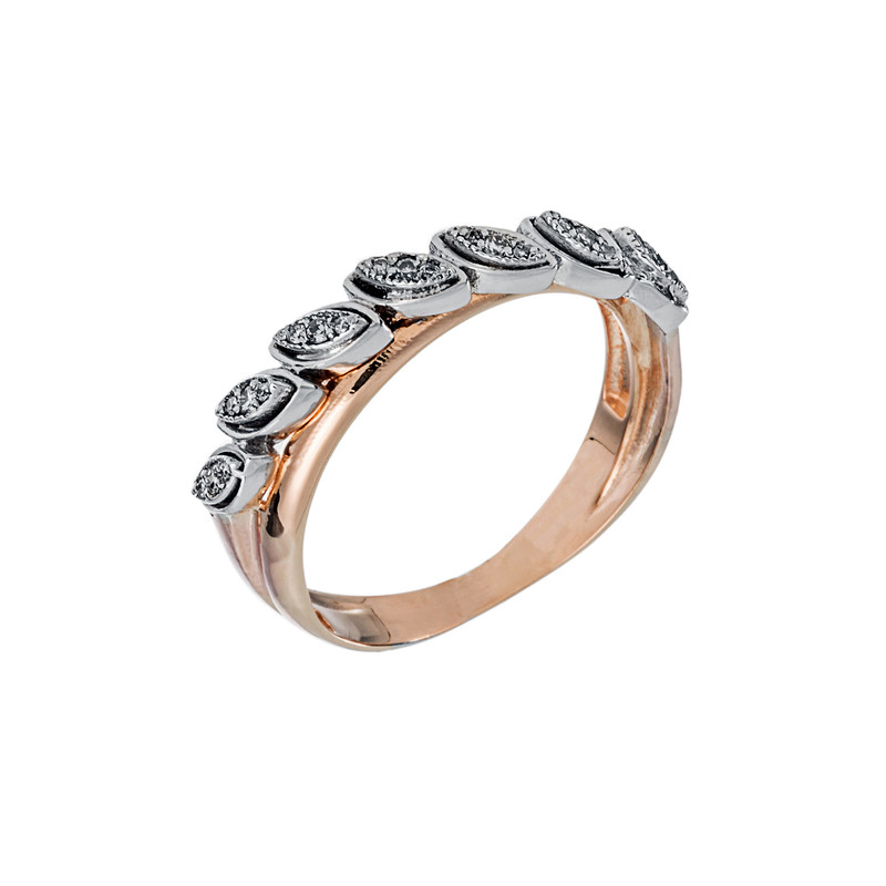 انگشتر طلا 18 عیار زنانه جواهری سون مدل 2528