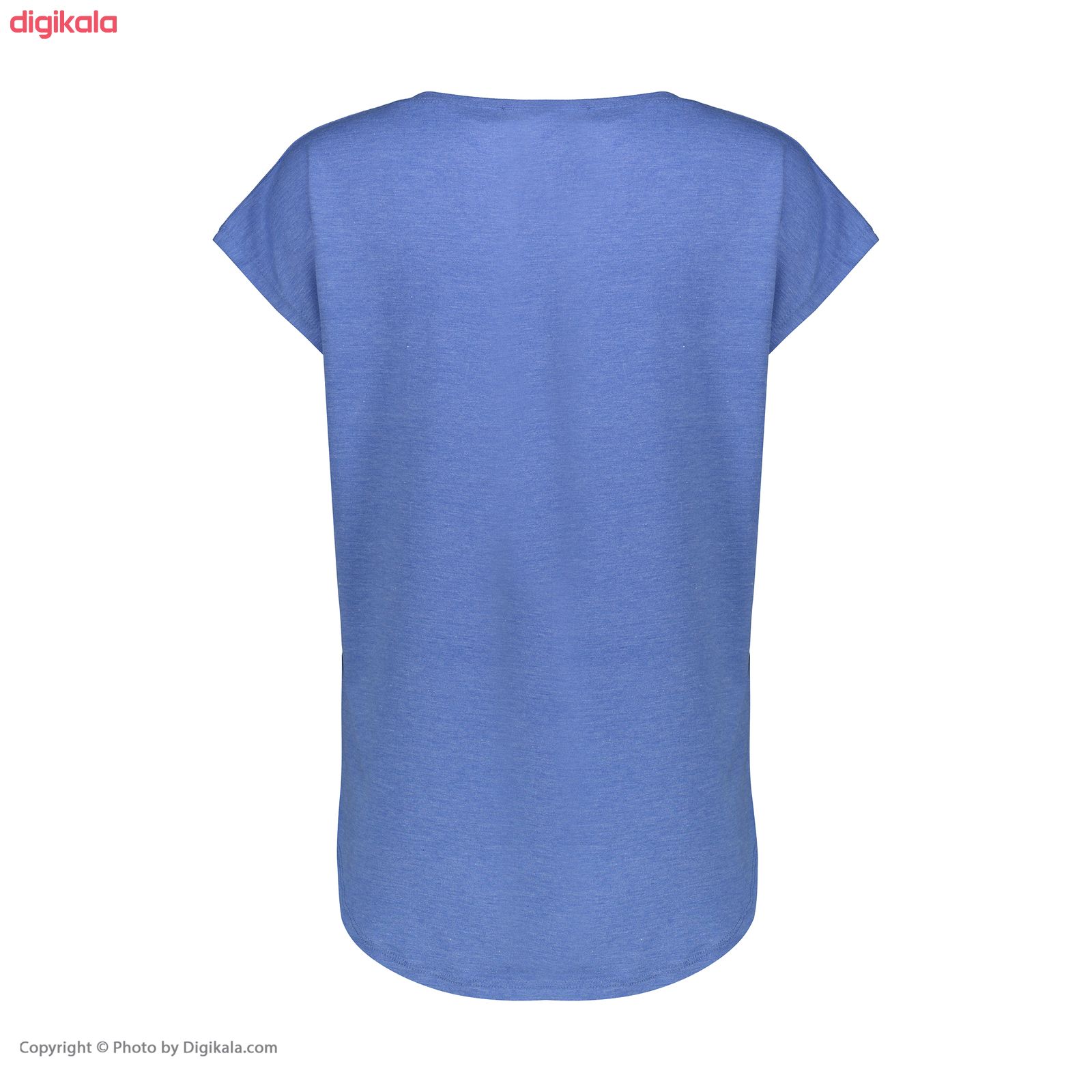  تی شرت زنانه افراتین کد 2517 رنگ آبی