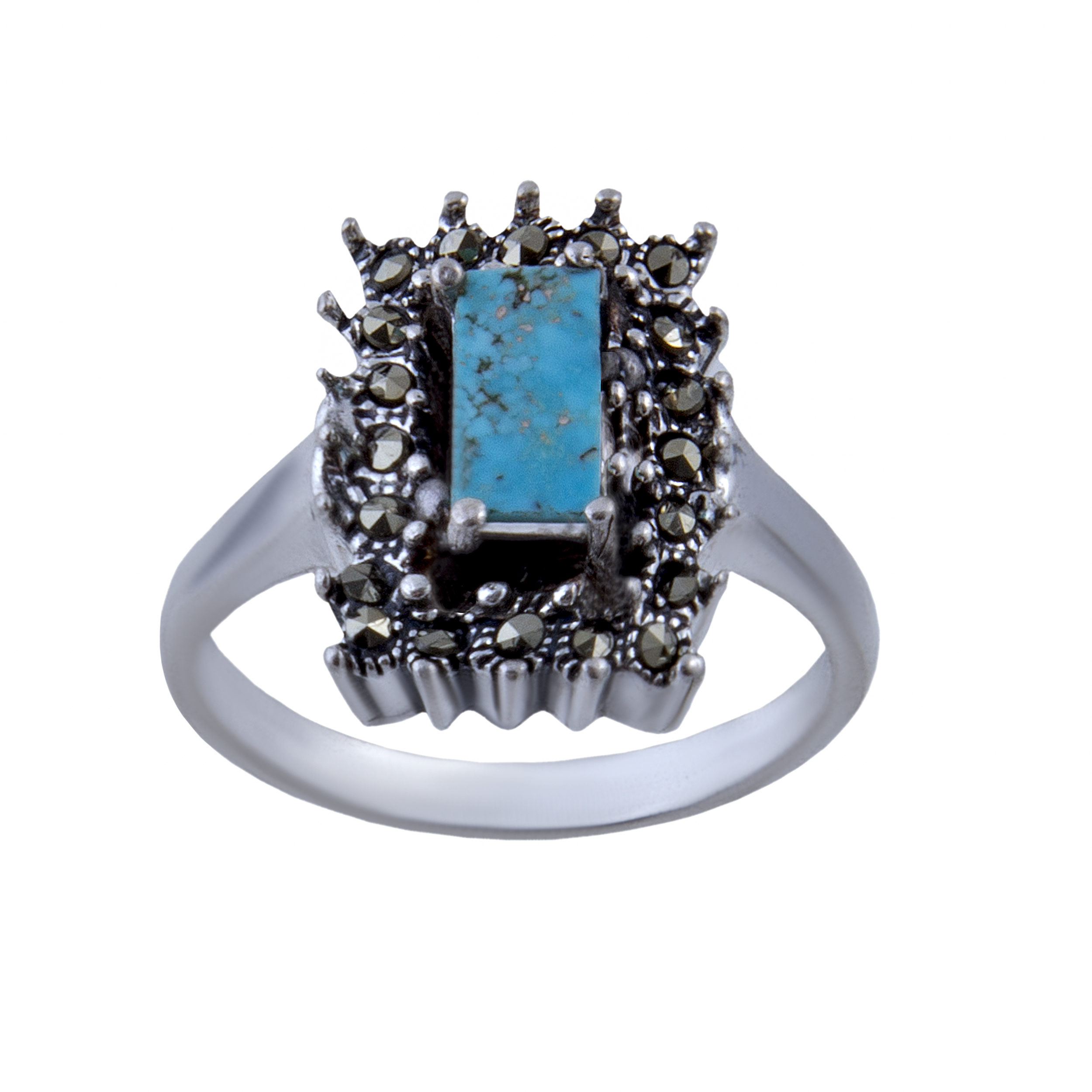  انگشتر نقره زنانه بازرگانی میلادی کد AW_186