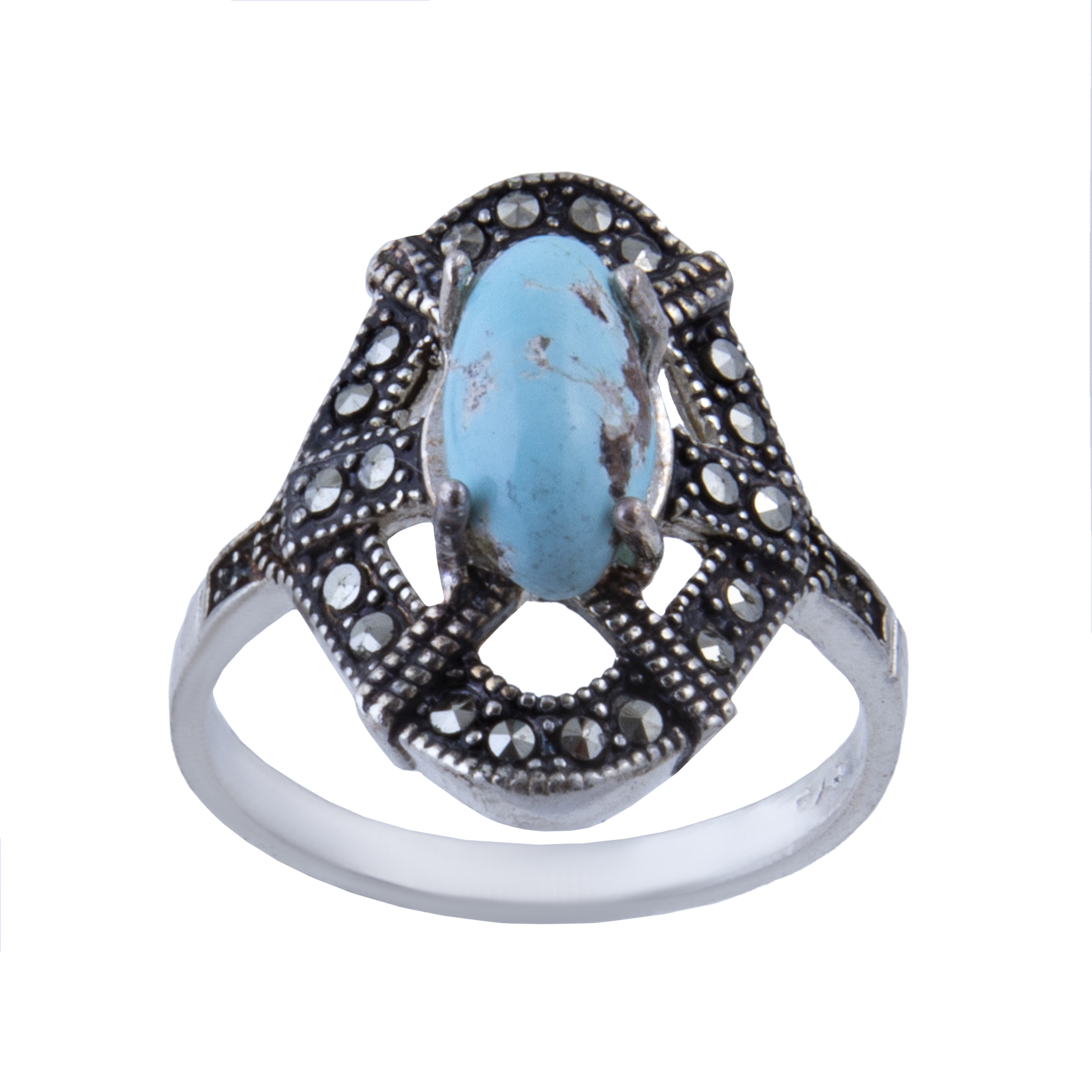  انگشتر نقره زنانه بازرگانی میلادی کد AW_187