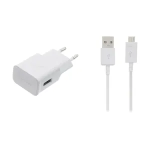 شارژر دیواری کد E25 به همراه کابل تبدیل microUSB