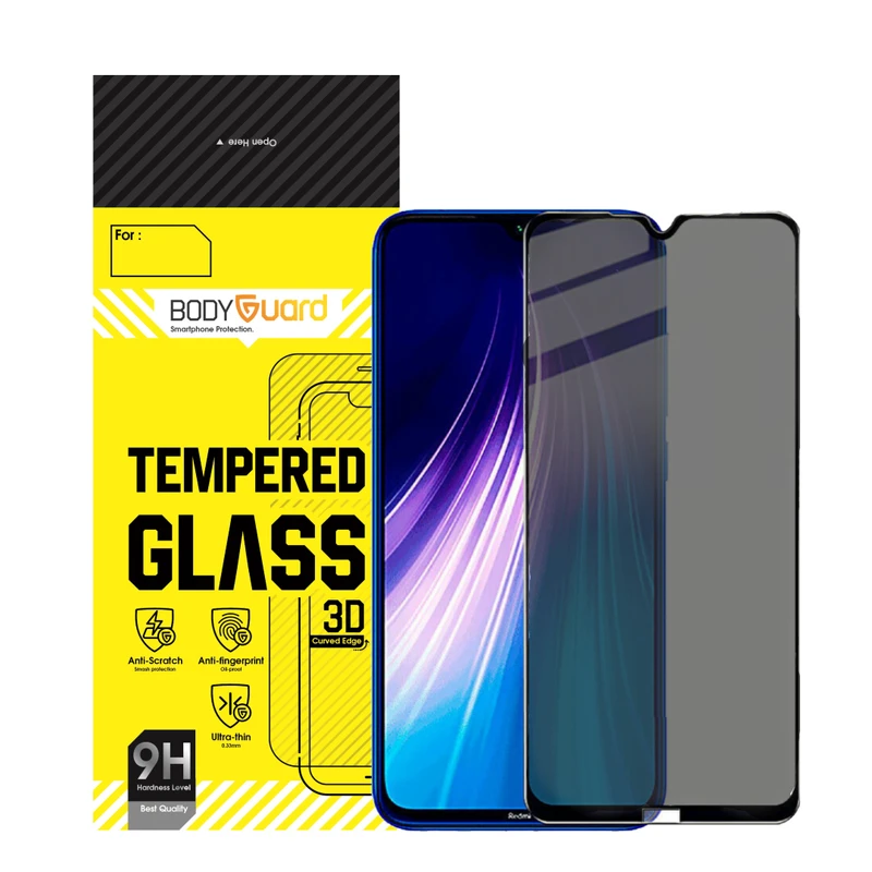 محافظ صفحه نمایش حریم شخصی بادیگارد مدل PX مناسب برای گوشی موبایل شیائومی Redmi Note 8