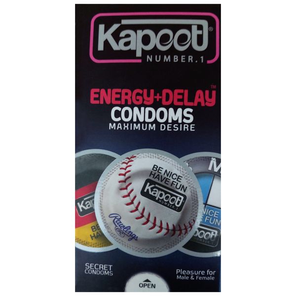 کاندوم کاپوت مدل ENERGY+DELAY بسته 12 عددی کاندوم کاپوت مدل ENERGY+DELAY بسته 12 عددی