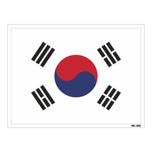 نقد و بررسی استیکر مستر راد طرح پرچم کره جنوبی مدل HSE 209 توسط خریداران