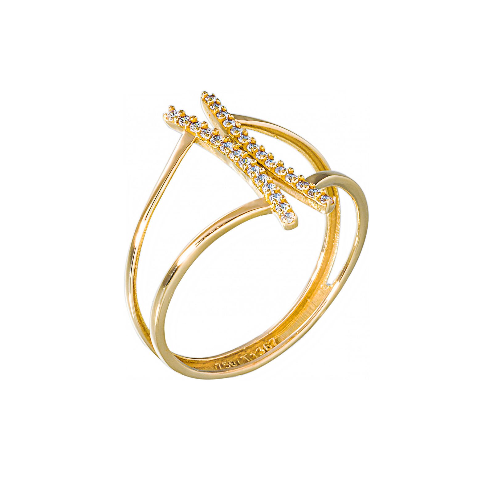 انگشتر طلا 18 عیار زنانه جواهری سون مدل 2472 -  - 5