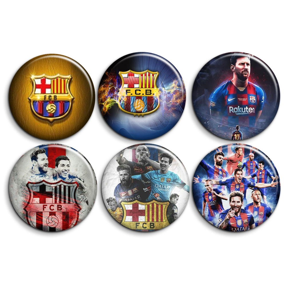 پیکسل طرح بارسلونا و مسی کد 3663 مجموعه 6 عددی