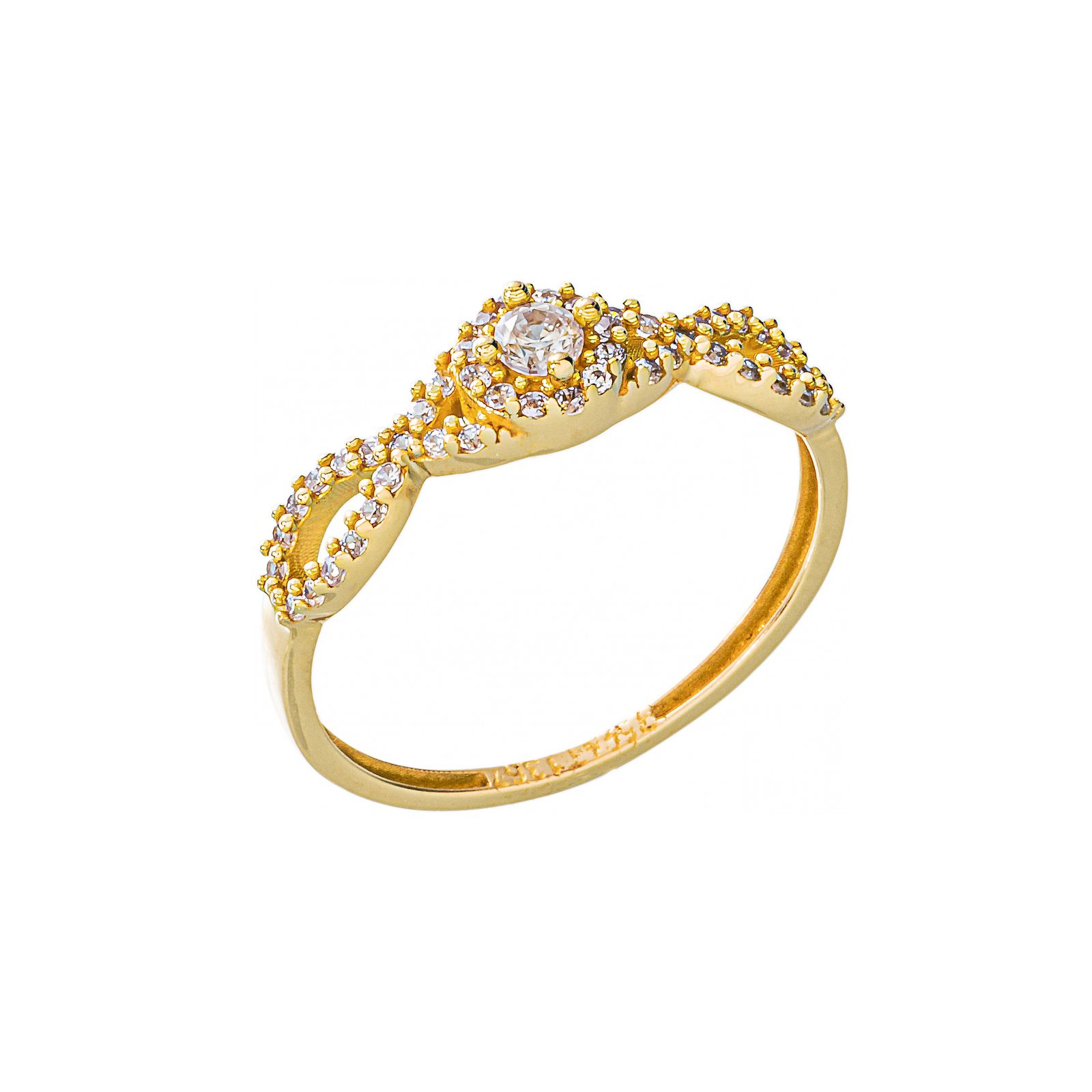 انگشتر طلا 18 عیار زنانه جواهری سون مدل 2474 -  - 5
