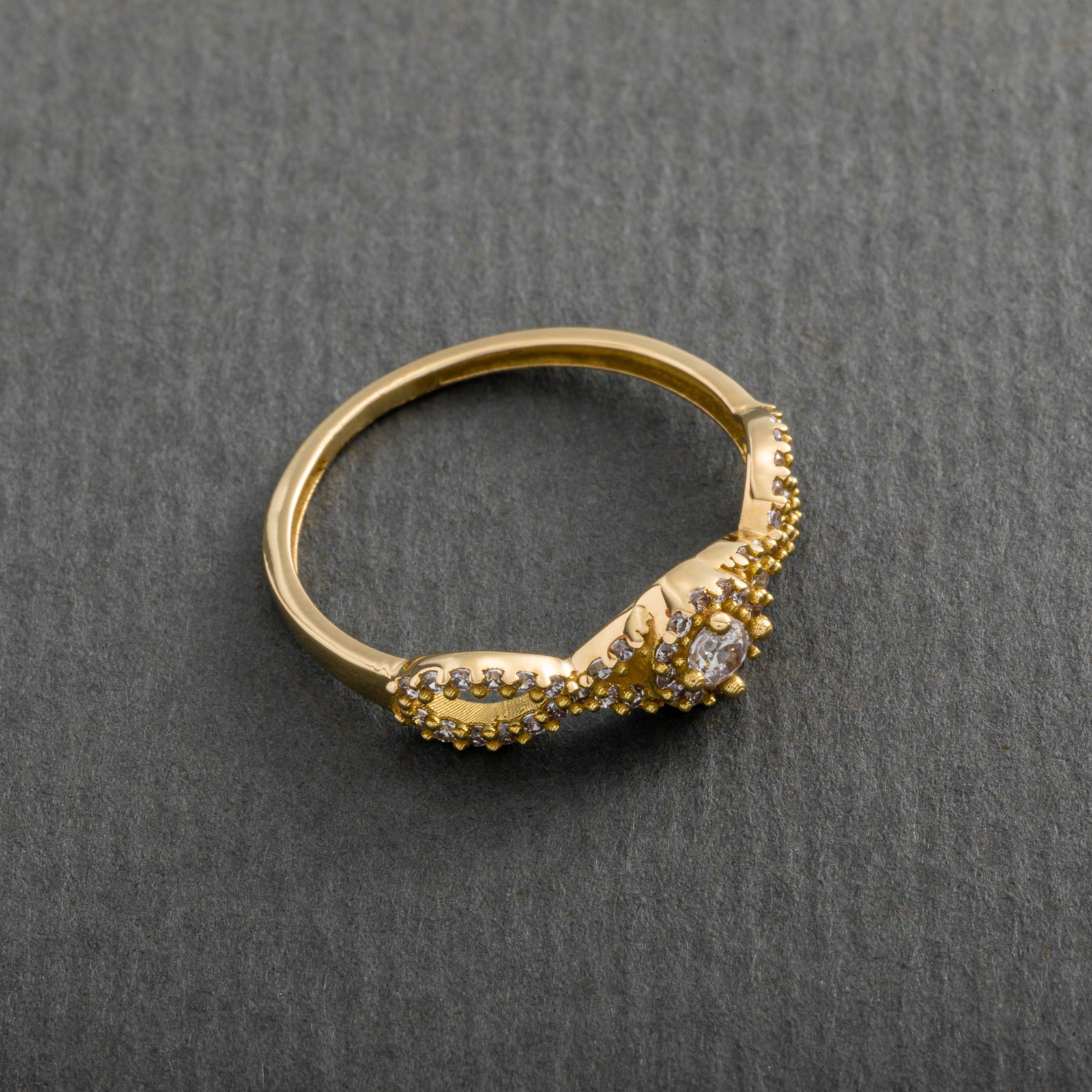 انگشتر طلا 18 عیار زنانه جواهری سون مدل 2474 -  - 4