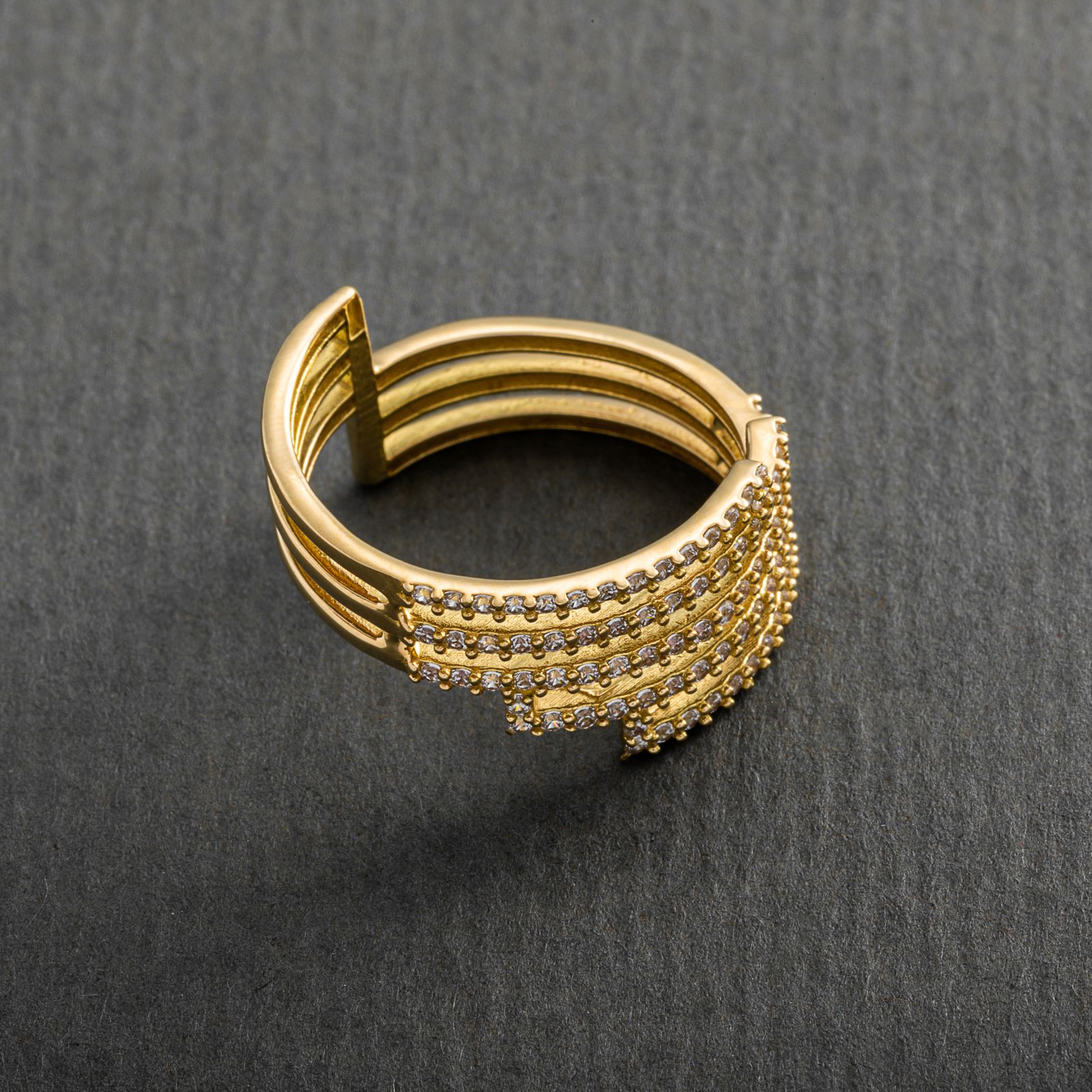 انگشتر طلا 18 عیار زنانه جواهری سون مدل 2478 -  - 4