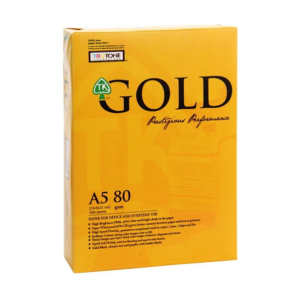 کاغذ A5 گلد مدل PaperLine بسته 500 عددی 