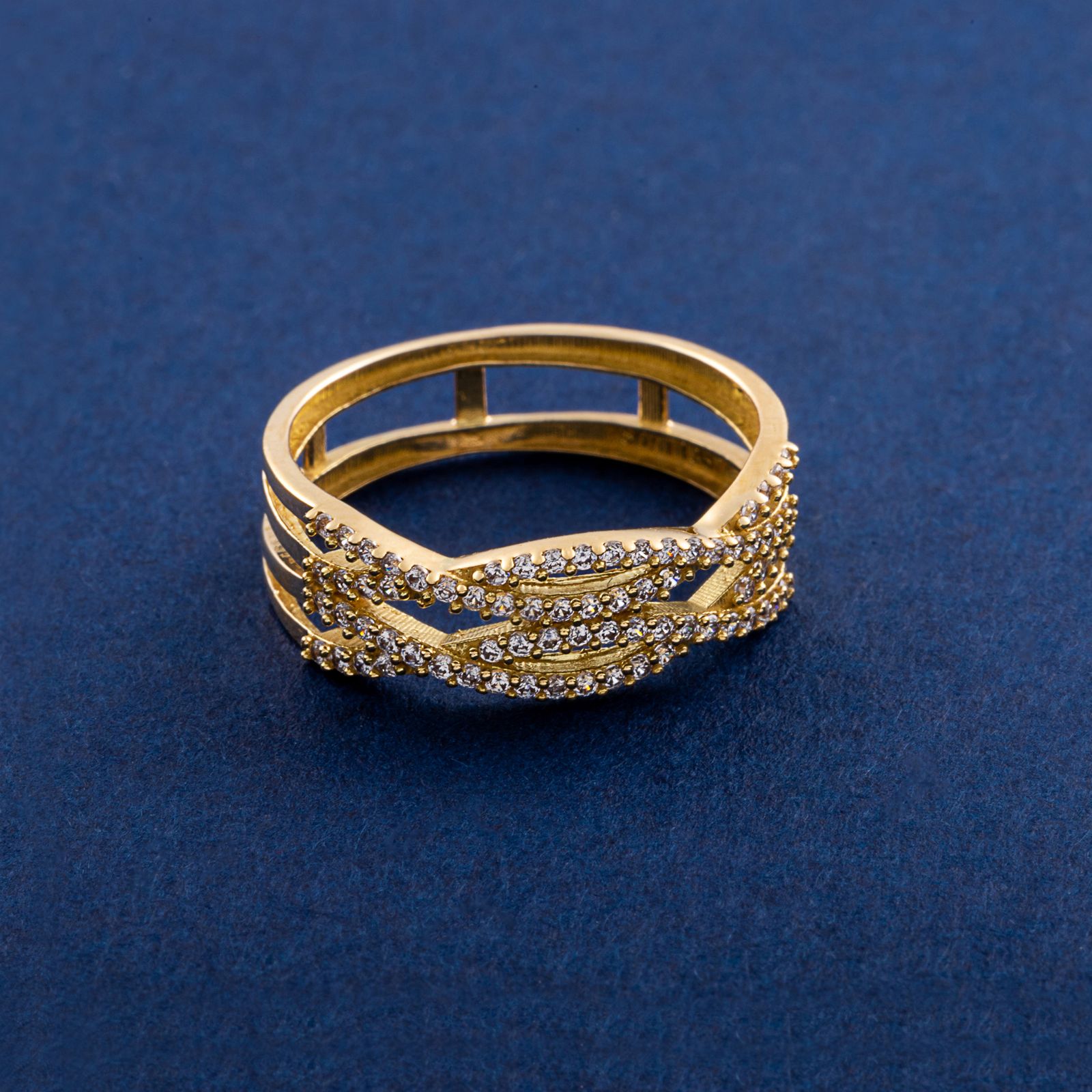 انگشتر طلا 18 عیار زنانه جواهری سون مدل 2513 -  - 4