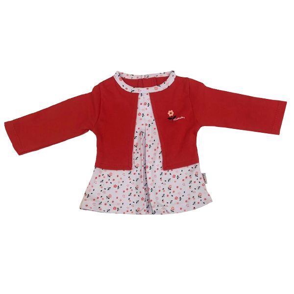 تیشرت نوزاد تیکوبیبی طرح گل کد 0008