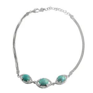 دستبند نقره زنانه کد 013