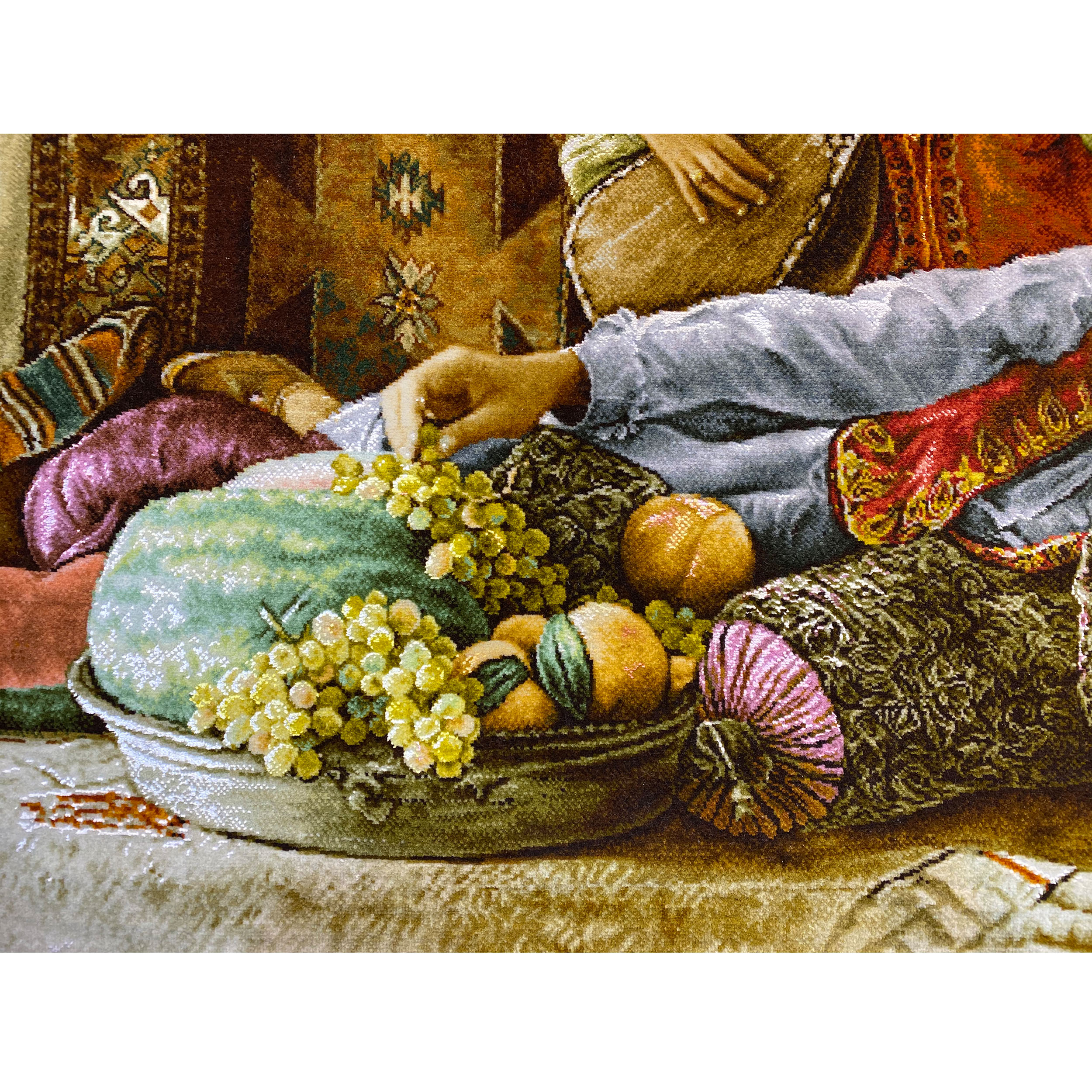 Handmade Persian carpet tableau, code 2698024