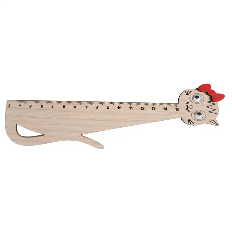 خط کش 15 سانتی متری طرح گربه مدل 150