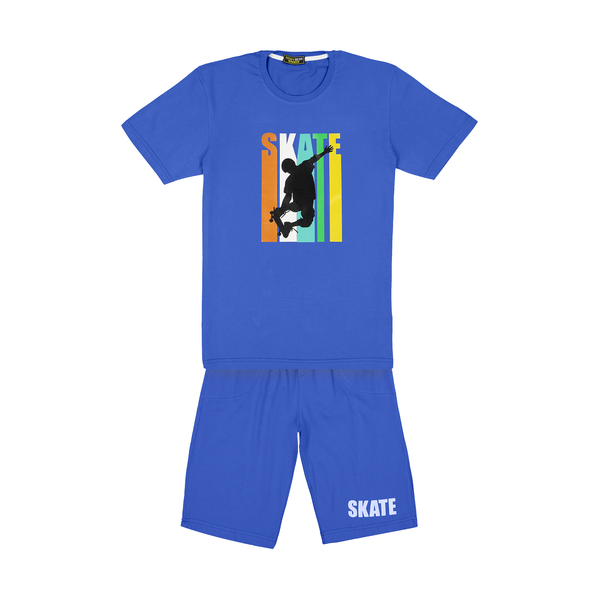 ست تی شرت و شلوارک پسرانه خرس کوچولو مدل 2011125-58