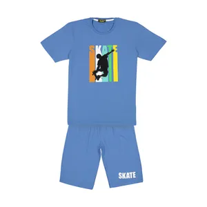 ست تی شرت و شلوارک پسرانه خرس کوچولو مدل 2011125-57