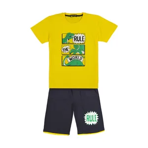 ست تی شرت و شلوارک پسرانه خرس کوچولو مدل 2011124-16