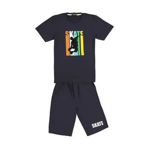 ست تی شرت و شلوارک پسرانه خرس کوچولو مدل 2011125-94