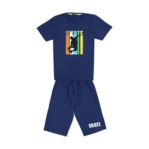 ست تی شرت و شلوارک پسرانه خرس کوچولو مدل 2011125-59