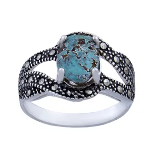  انگشتر نقره زنانه بازرگانی میلادی کد AW_197