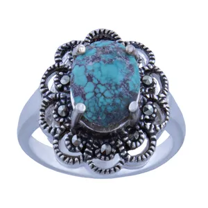  انگشتر نقره زنانه بازرگانی میلادی کد AW_200