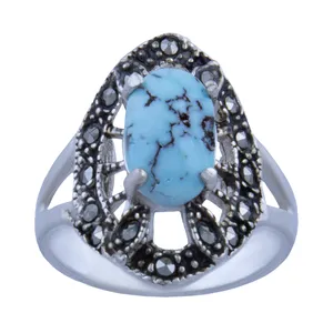  انگشتر نقره زنانه بازرگانی میلادی کد AW_201