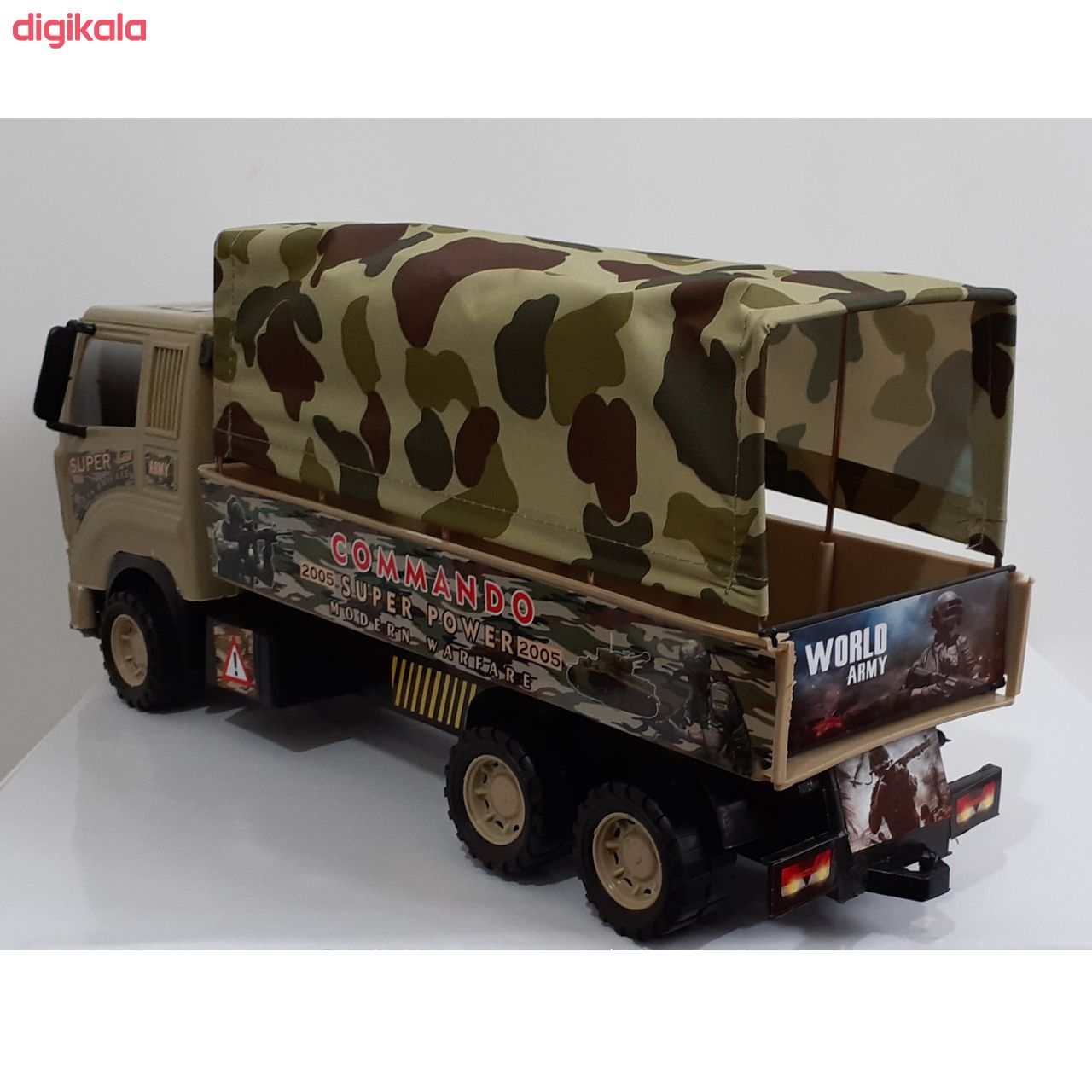 ماشین بازی مدل کامیون ارتشی