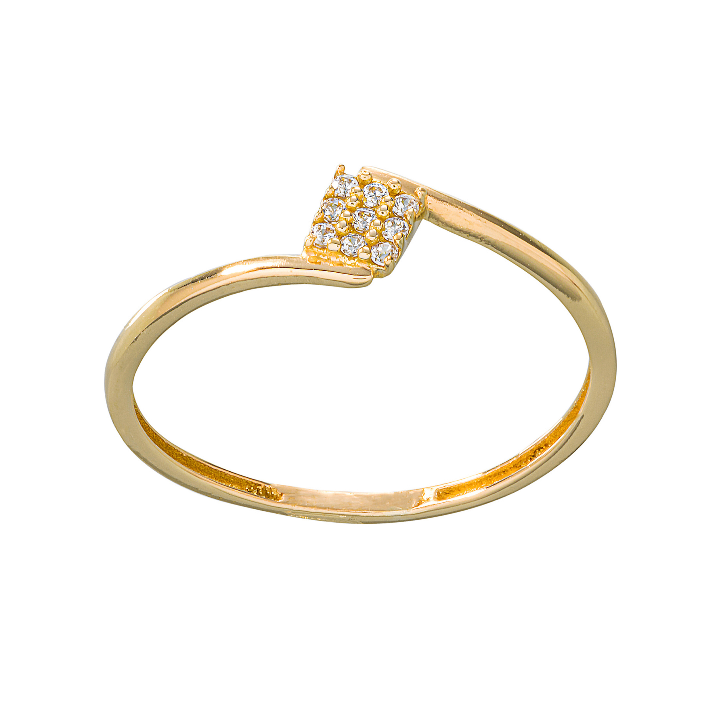 انگشتر طلا 18 عیار زنانه جواهری سون مدل 2471