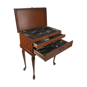 سرویس قاشق و چنگال 136 پارچه ناب استیل سری واریان کد 01