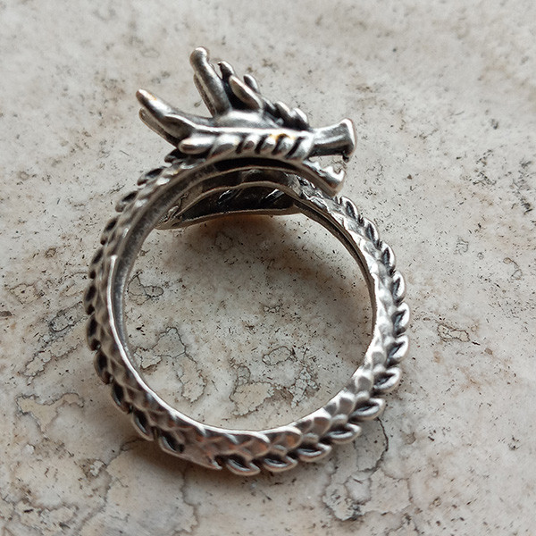 انگشتر مردانه طرح اژدها کد AN-DRA1