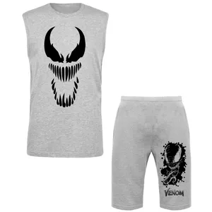 ست تاپ و شلوارک مردانه طرح venom کد M01