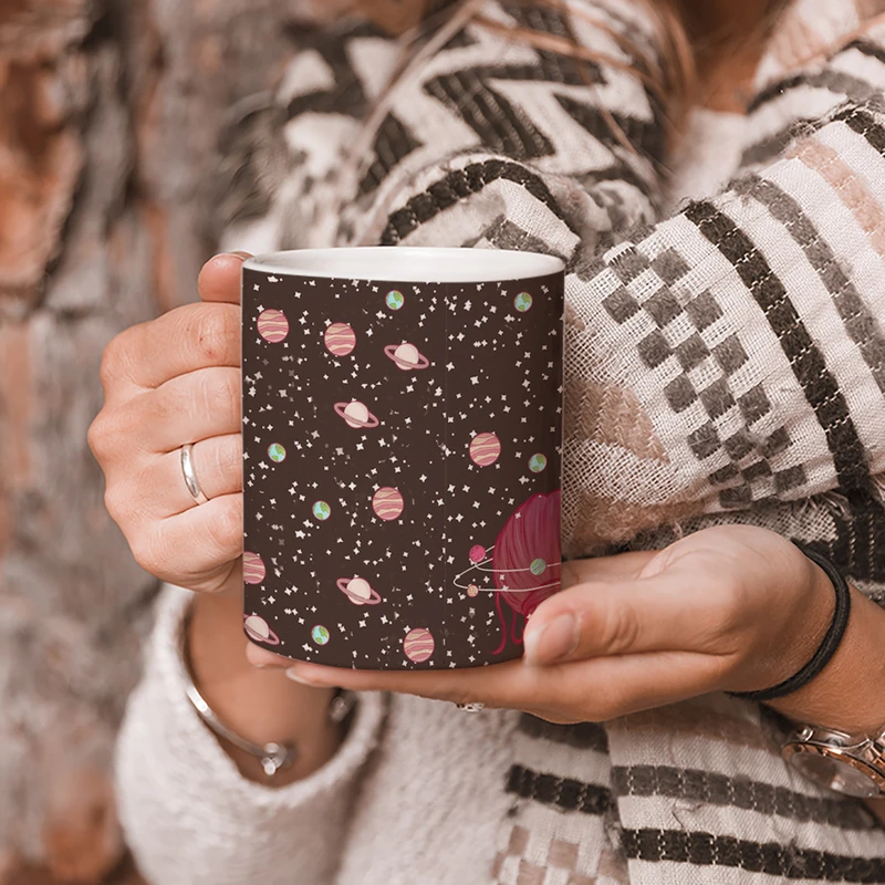 عکس شماره 2 : ماگ حرارتی طرح دختر کهکشانی