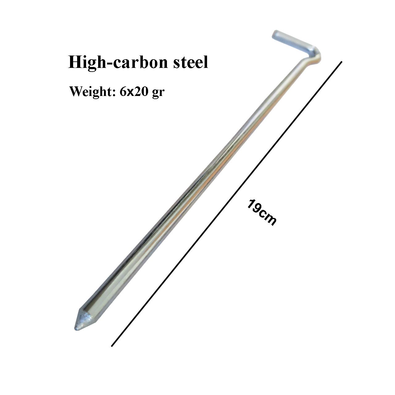 میخ چادر دانانیک مدل MK119F بسته 6 عددی - - 4