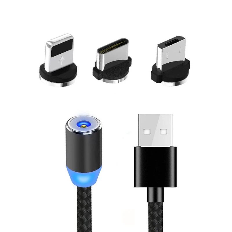 کابل تبدیل USB به microUSB/USB-C/لایتنینگ طول 1 متر 