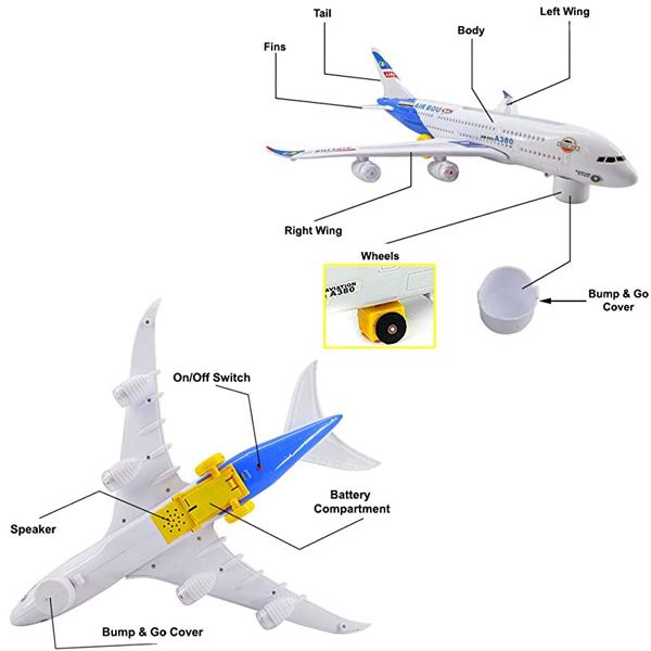 اسباب بازی هواپیمای ایرباس مدل A390 -  - 11