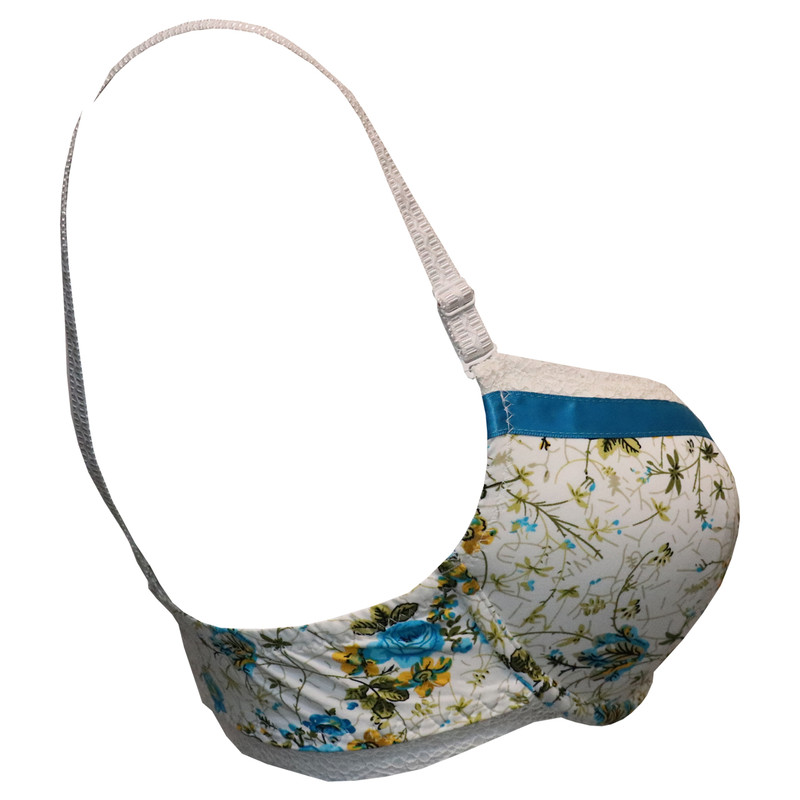 ست سوتین و شورت زنانه پانیذ مدل اسفنجی گلدار کد C-007