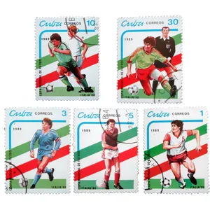 تمبر یادگاری طرح ورزشی مدل ITALIA90 کد F-613 مجموعه 5 عددی