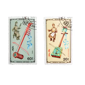 تمبر یادگاری طرح موسیقی مدل ابزار موسیقی کد MU-619 مجموعه 2 عددی