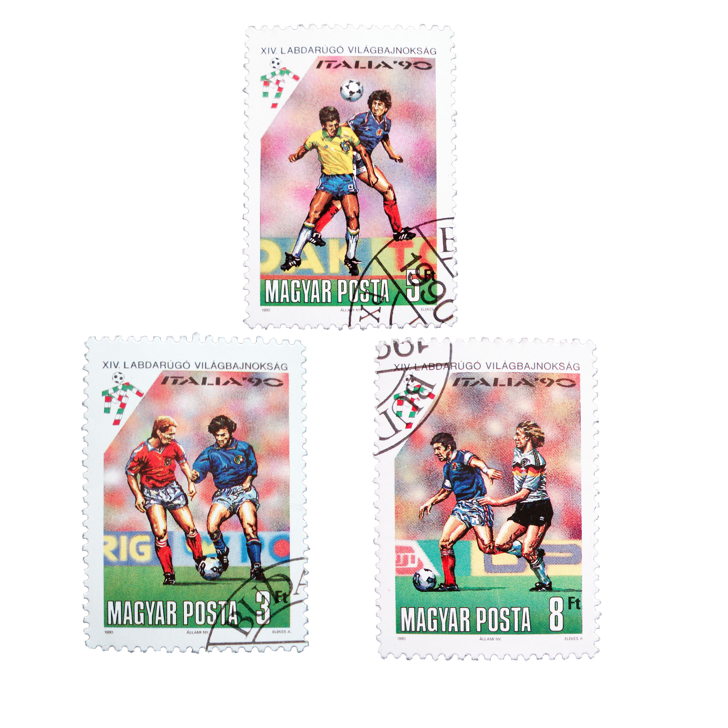 تمبر یادگاری طرح ورزشی مدل ITALIA90 کد F-622 مجموعه 3 عددی
