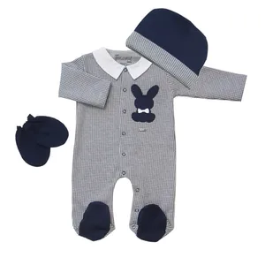 ست 3 تکه لباس نوزادی پولونیکس طرح ربیت کد 27