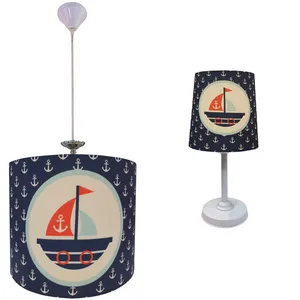   چراغ رومیزی کودک مدل ملوانی به همراه چراغ آویز